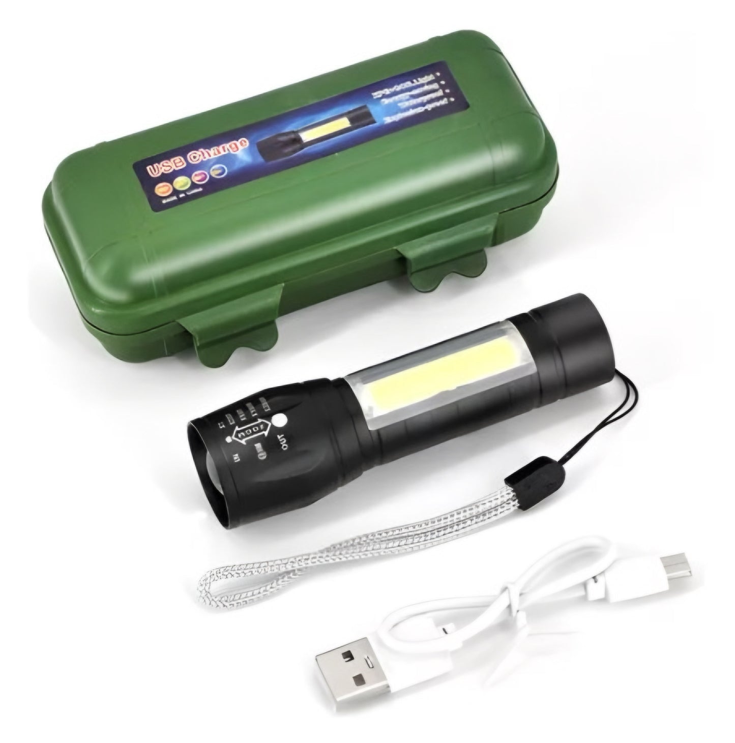 Atornillador inalámbrico recargable + linterna pack