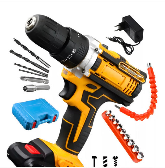 Atornillador y Taladro Inalámbrico 28V 2 Baterías multifuncion