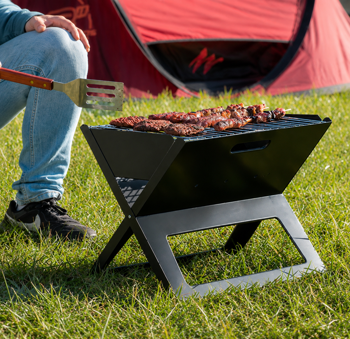 Parrilla Plegable Portátil 44x36x28cm