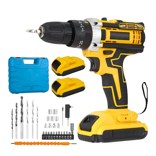 Atornillador y Taladro Inalámbrico 28V 2 Baterías multifuncion