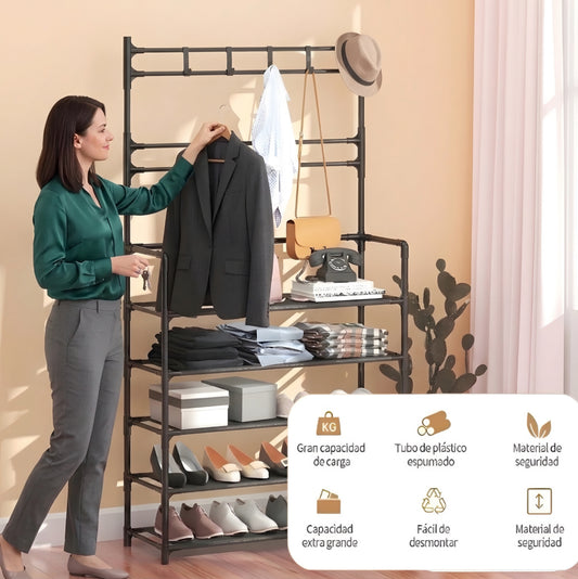 Organizador perchero, Zapatero  y Colgador 5 Niveles