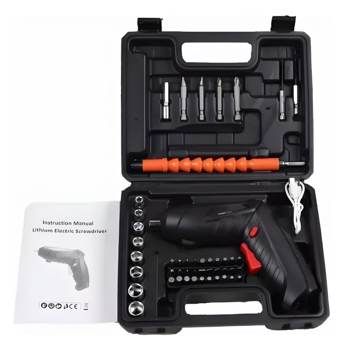Atornillador inalámbrico recargable + linterna pack