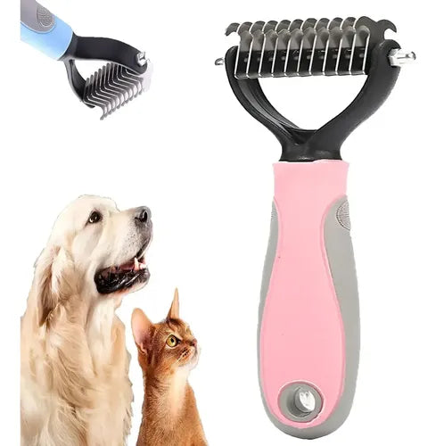 Cepillo saca pelos, nudos y desenredante de perros y gatos