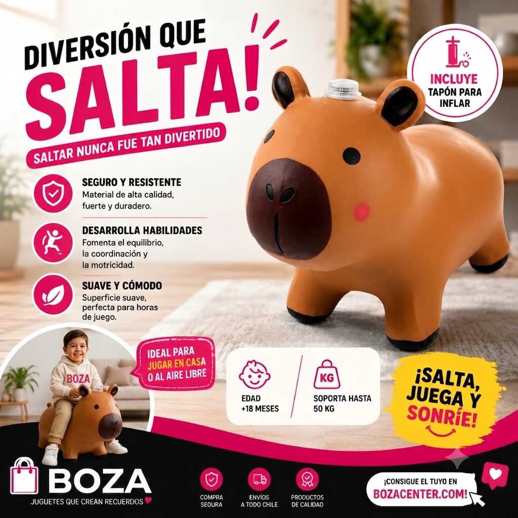 Saltarina Inflable Capibara para Niños