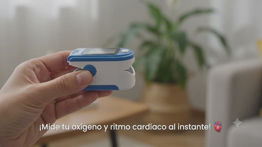 Detector de Saturación de Oxígeno, Frecuencia Cardiaca rápido y portátil